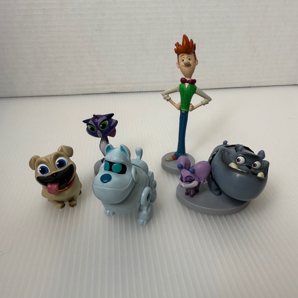 Disney Junior‎ Puppy Dog Pals Set Of  Friends Playset PVC Figures Cake Toppers